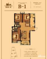 怡丰森林湖3室2厅2卫102㎡户型图