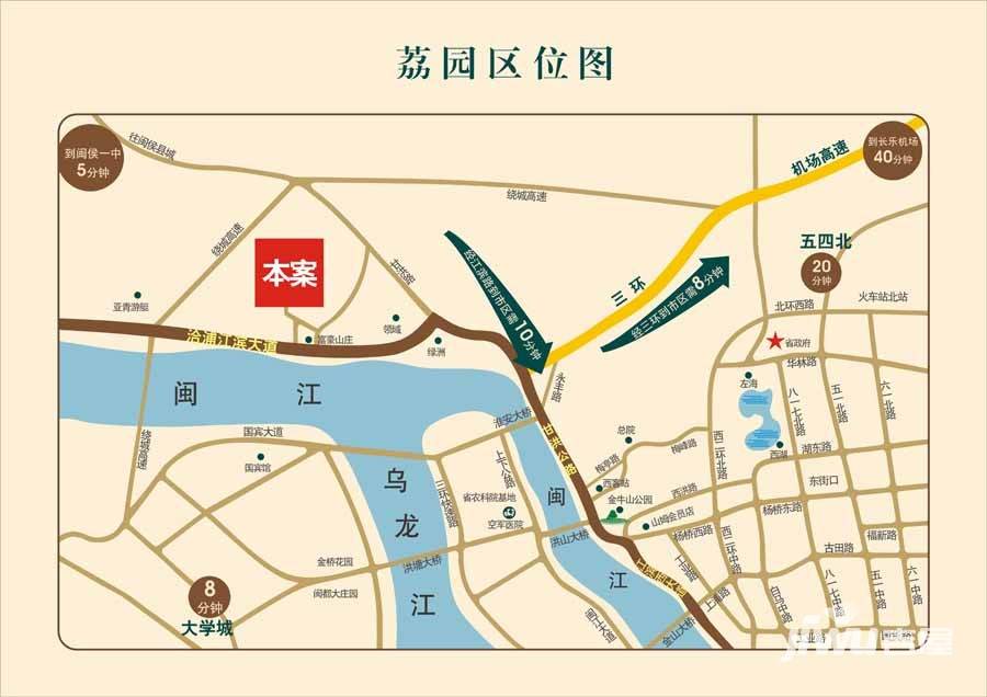 滨江荔园位置交通图图片