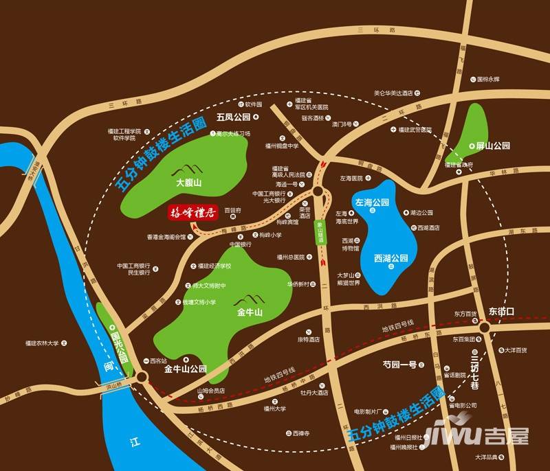 梅峰礼居位置交通图3