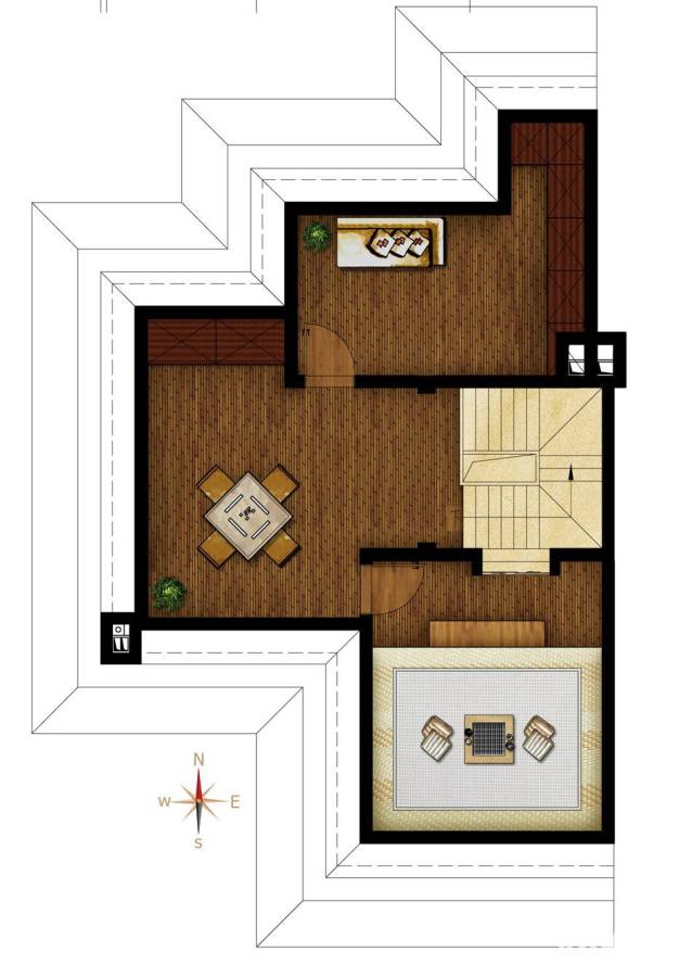 红星威尼斯庄园户型图 叠拼h3阁楼