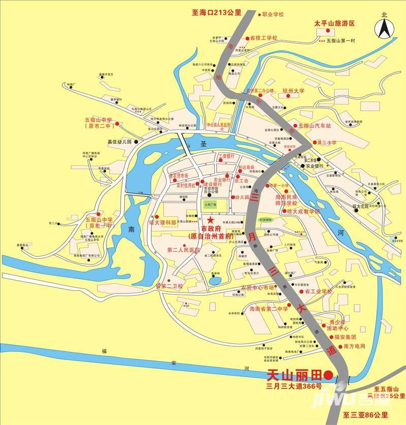 天山丽田位置交通图2