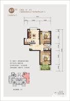 水墨雨林2室1厅1卫68.2㎡户型图