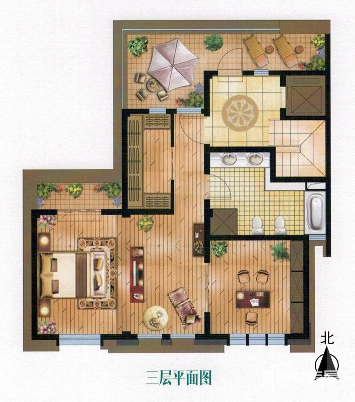 新瑞文化翡翠园5室4厅5卫630㎡户型图