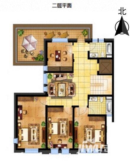 新瑞文化翡翠园4室2厅3卫282.2㎡户型图