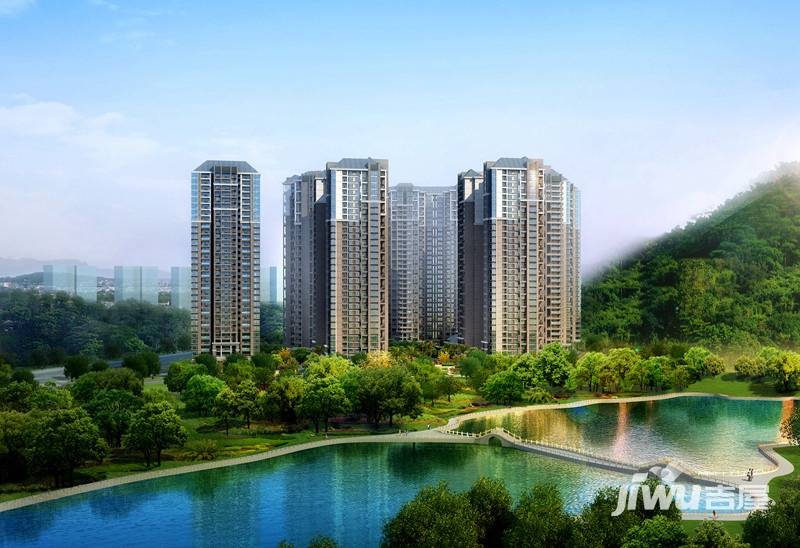 公园豪宅靠山效果图图片