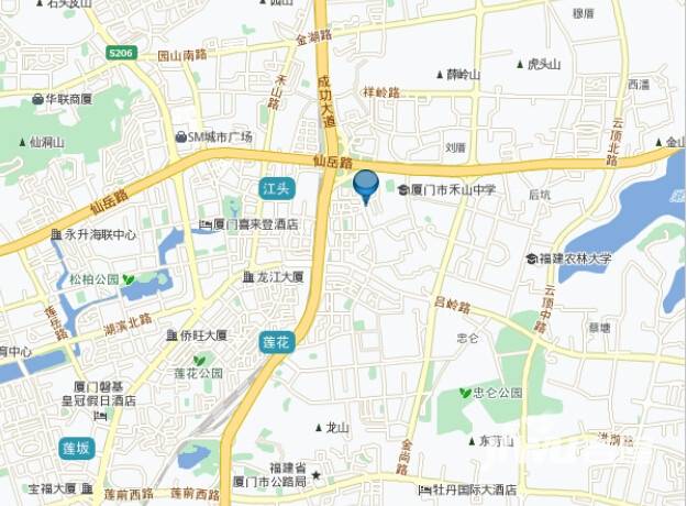 建发中央天成位置交通图9