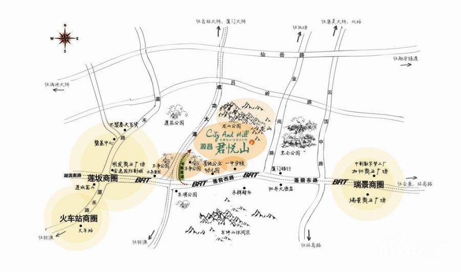 源昌君悦山位置交通图13
