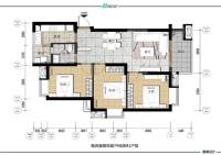 禹洲香溪里3室2厅1卫102㎡户型图