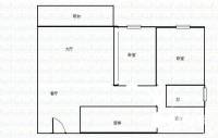 大唐五缘YOHO2室2厅1卫户型图