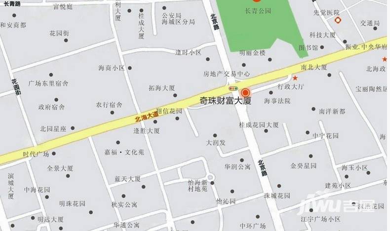 奇珠财富大厦位置交通图1
