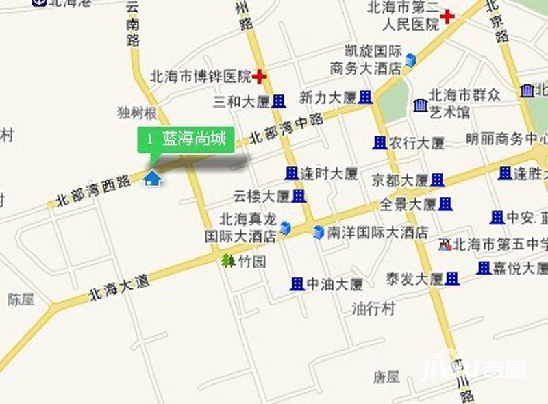 蓝海尚城位置交通图9