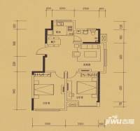 千龙户泓城2室2厅1卫92.1㎡户型图