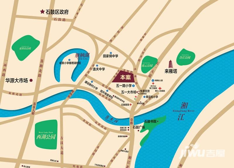 庆龙新视界位置交通图