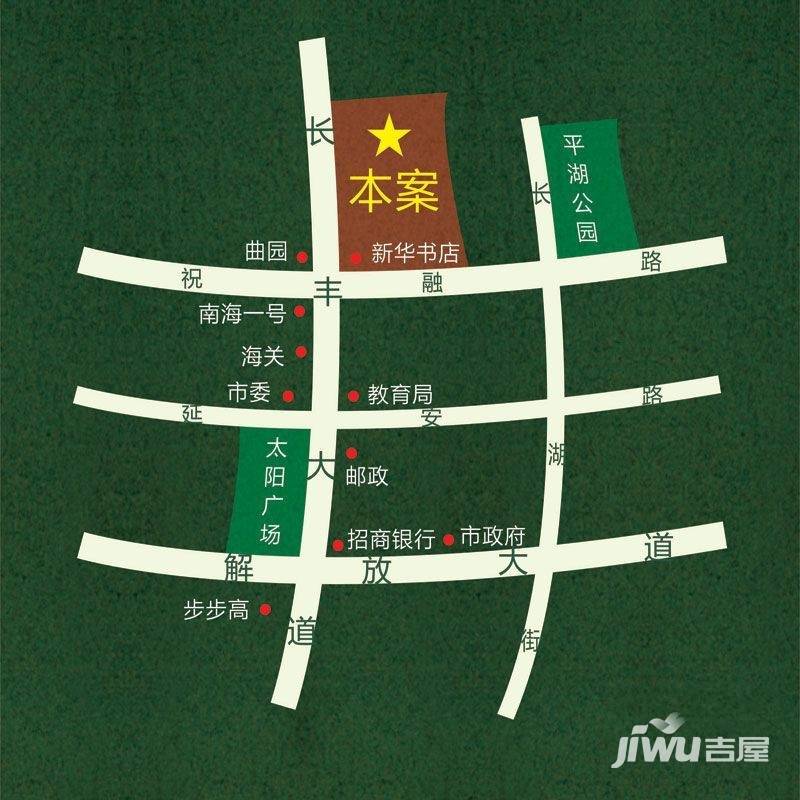 锦绣湘城位置交通图1