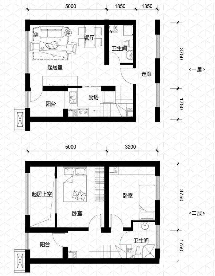 亿科公元普通住宅55㎡户型图