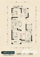 荣盛楠湖郦舍普通住宅93.3㎡户型图