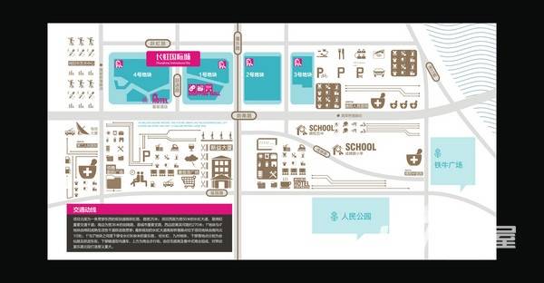 长虹国际城三期商铺位置交通图