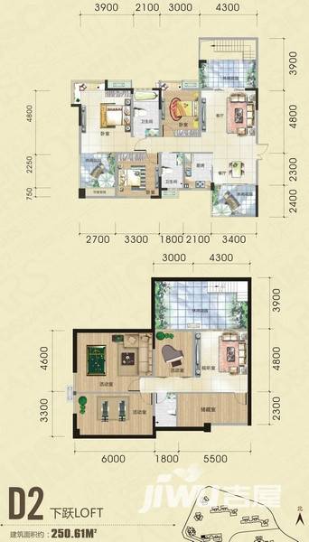 田森奥林春天普通住宅250.6㎡户型图