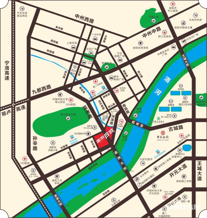 瀛海19城位置交通图