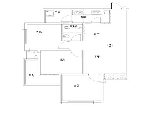 MOCO1885普通住宅99㎡户型图