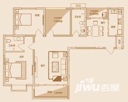 天城一品普通住宅120.3㎡户型图