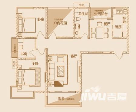 天城一品普通住宅121㎡户型图