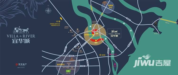 宜华城大花园位置交通图
