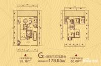 香山·总部鑫苑4室3厅3卫178.8㎡户型图