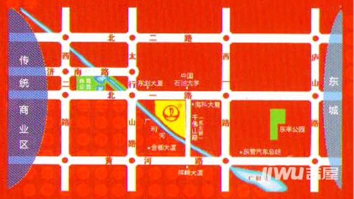东营万达广场位置交通图