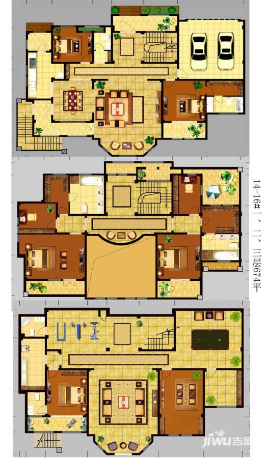 悦来山水居普通住宅674㎡户型图