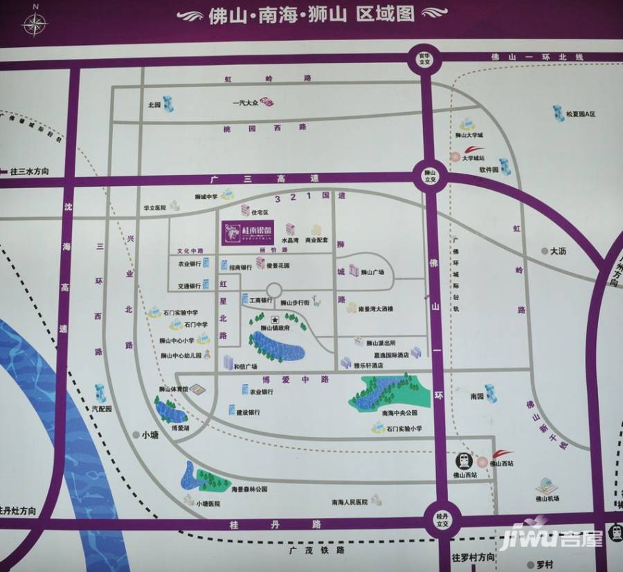 桂南银都位置交通图图片