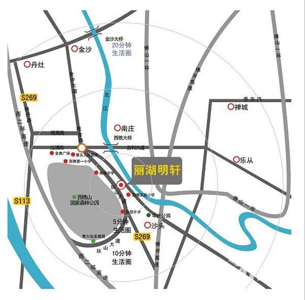 丽湖名轩位置交通图图片