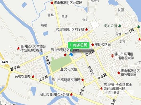 尚城名筑位置交通图2