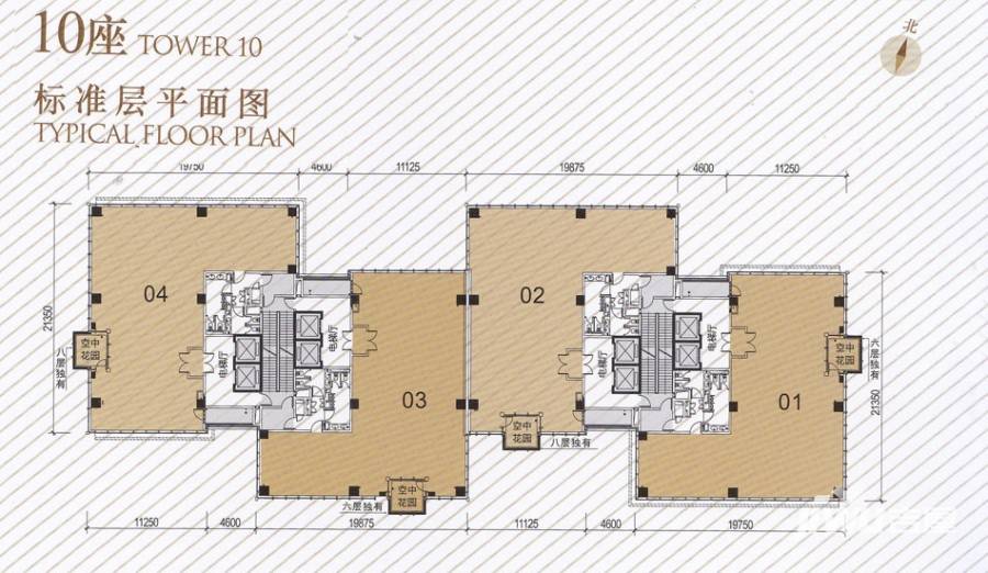 国际创智园1室1厅1卫户型图