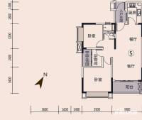 中恒广场普通住宅84㎡户型图