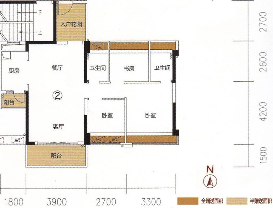 东海银湾普通住宅89㎡户型图