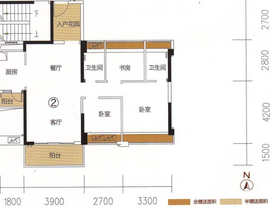 东海银湾普通住宅90㎡户型图