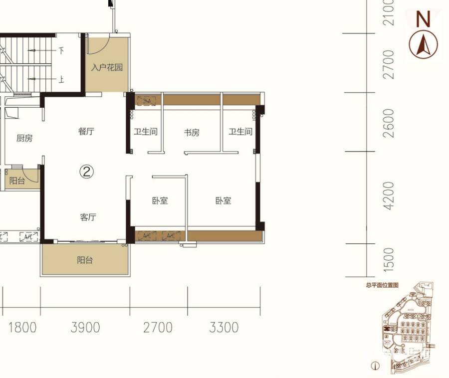 东海银湾普通住宅89㎡户型图