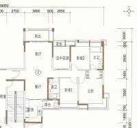 保利中环广场4室2厅2卫139㎡户型图