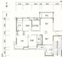 保利中环广场4室2厅2卫113㎡户型图