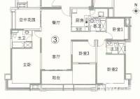 保利中环广场4室2厅3卫138㎡户型图