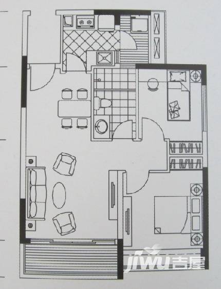 汇银W新港湾普通住宅71㎡户型图