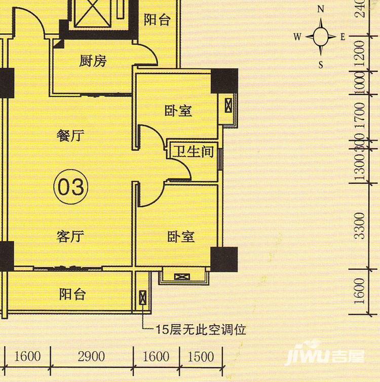 世博嘉园普通住宅78.3㎡户型图