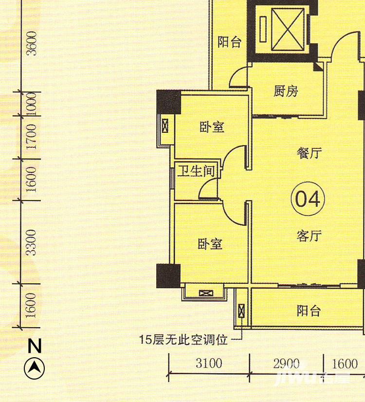 世博嘉园普通住宅79㎡户型图