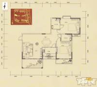 锦绣北苑2室2厅2卫138㎡户型图