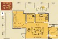 锦绣北苑普通住宅50㎡户型图