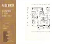 力迅城筑4室2厅2卫150㎡户型图