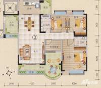 百悦湾4室2厅2卫140㎡户型图