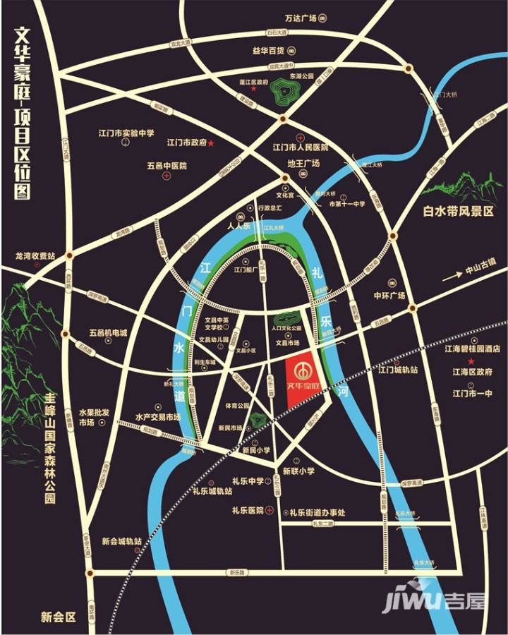 文华豪庭位置交通图