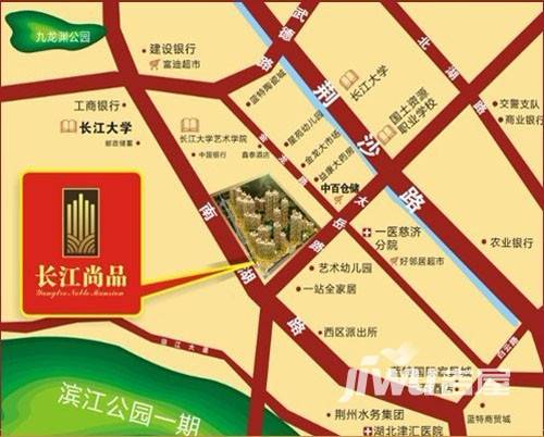 长江尚品位置交通图图片